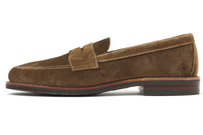 オールデン アンラインド ペニーローファー スナッフスエード ALDEN