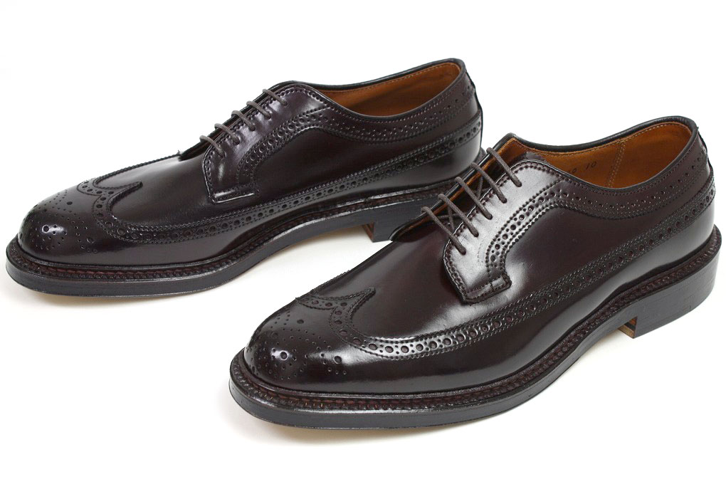 オールデン ロング・ウィングチップ コードバン ダークバーガンディ （ALDEN 975） オールデン ALDEN CRISPIN